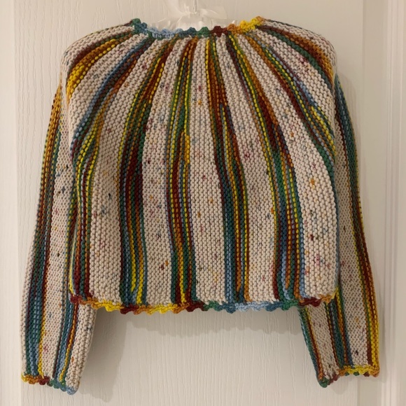 Misha & Puff | 🎪 Wool Short Circus Cardigan | Carnival Space Dye | 18-24M - Picture 5 of 11